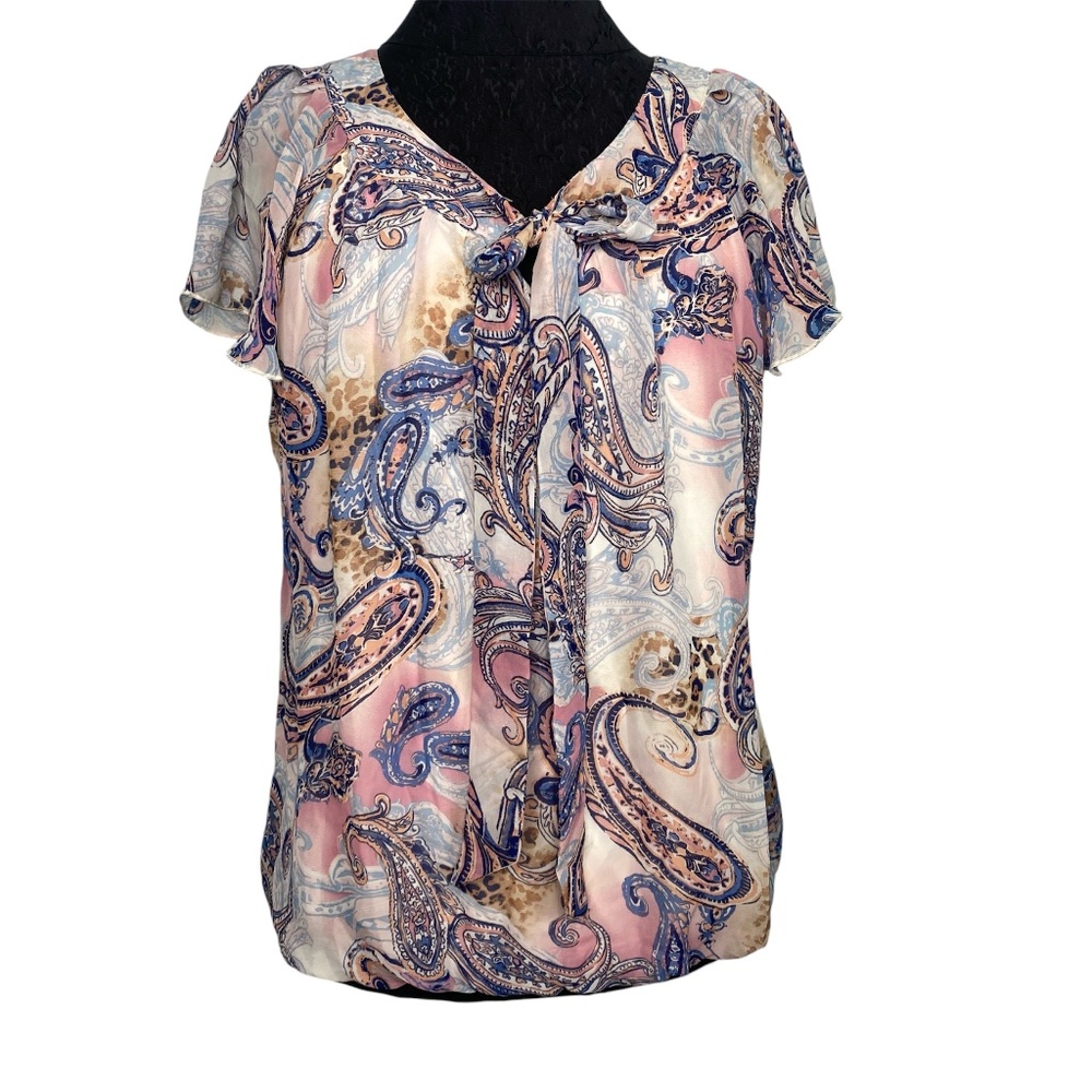 Sarah Michelle Pastel Paisley Blouse